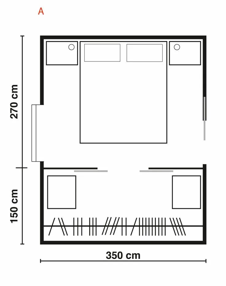Планировка взрослой спальни Cabine armadio. Progettiamo insieme lo spazio - Cose di Casa Progetti per camere