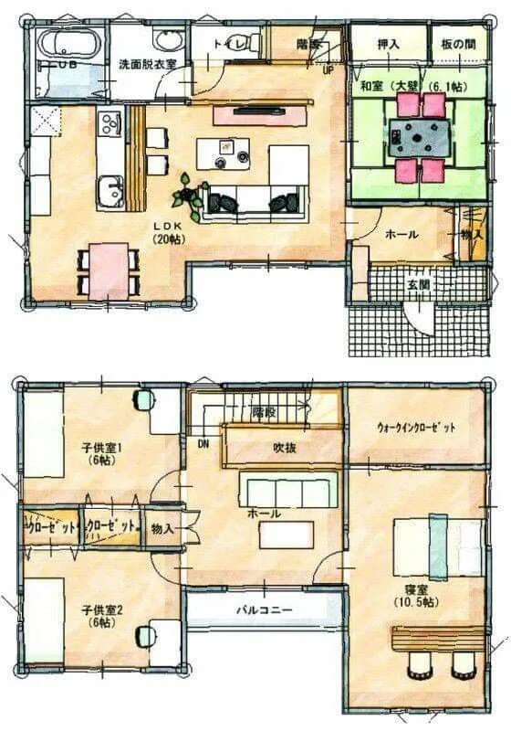 Планировка японского дома Pin on the sims. Architectural design house plans, Japan house design, Sims hous