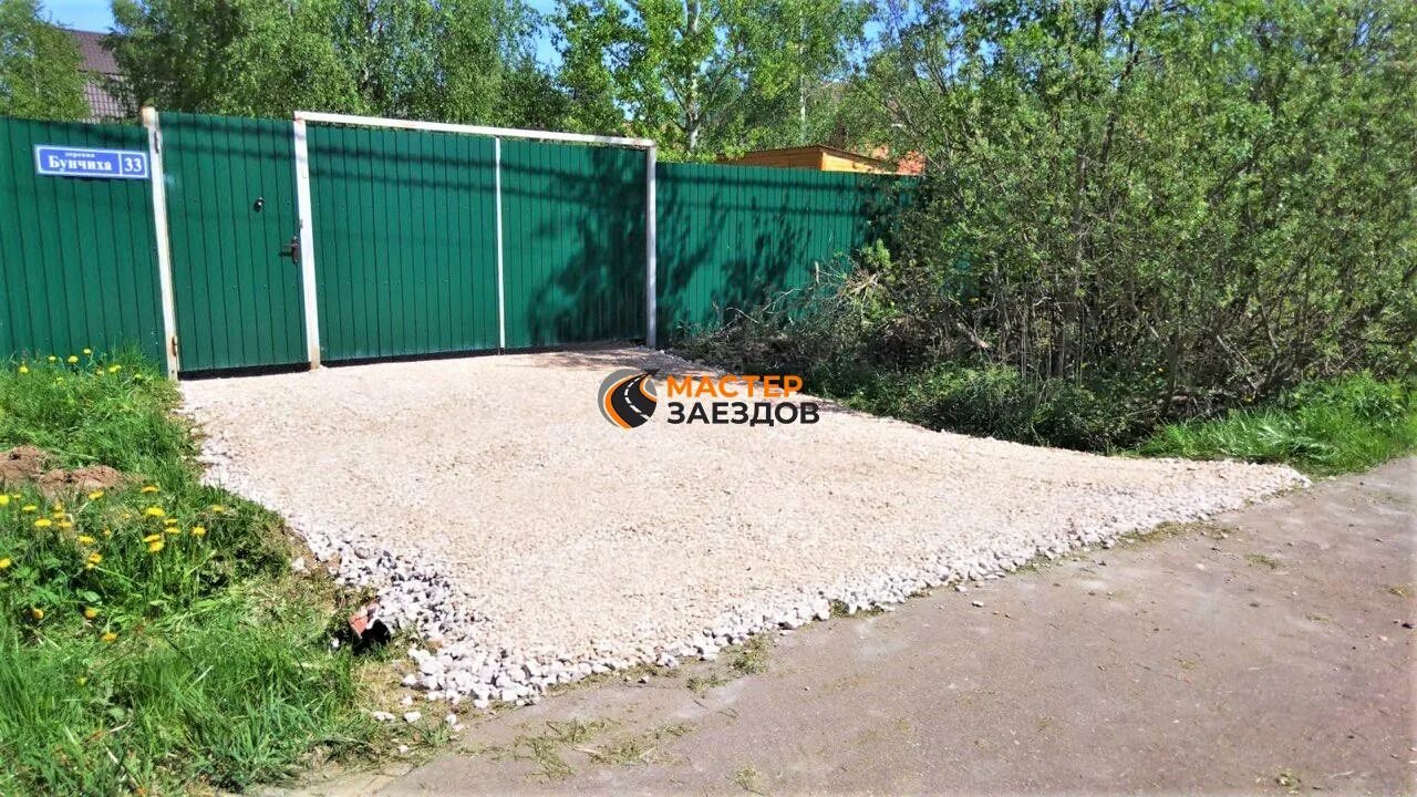 Планировка заезда на участок Заезд на участок с расклинцовкой. г.Киржачь