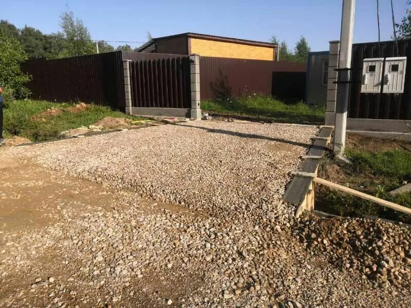 Планировка заезда на участок Устройство въезда на участок в Истре - портфолио "Красивый участок"