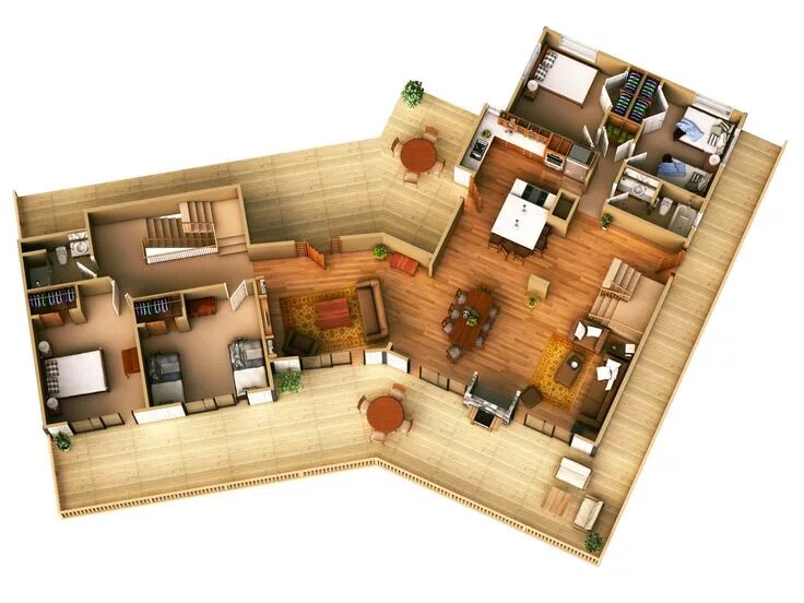 Планировка загородного дома фото Modern Small House Plans - Mitindo House Проекты небольших домов, План дома, Про