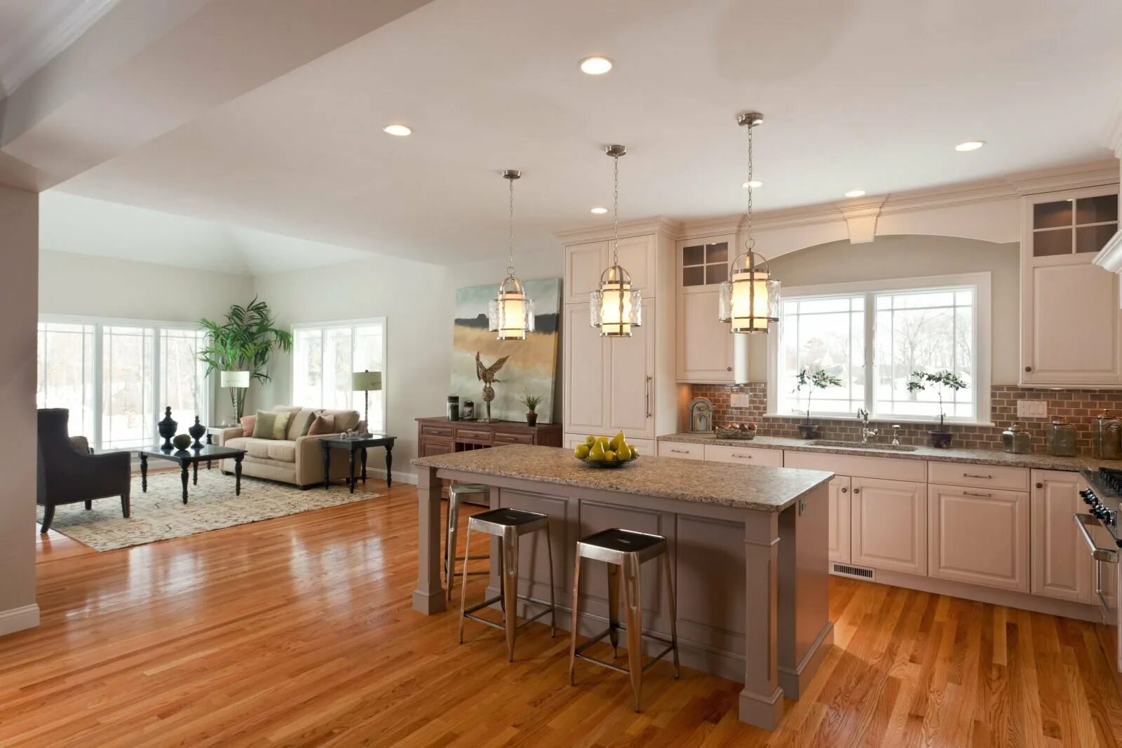 Планировка загородного дома кухня гостиная Terrace kitchen design - 77 photo