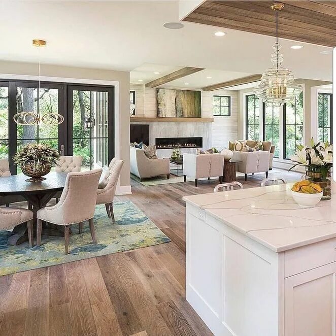 Планировка загородного дома кухня гостиная Pinterest in 2023 Open living room design, Open concept home, Open living room