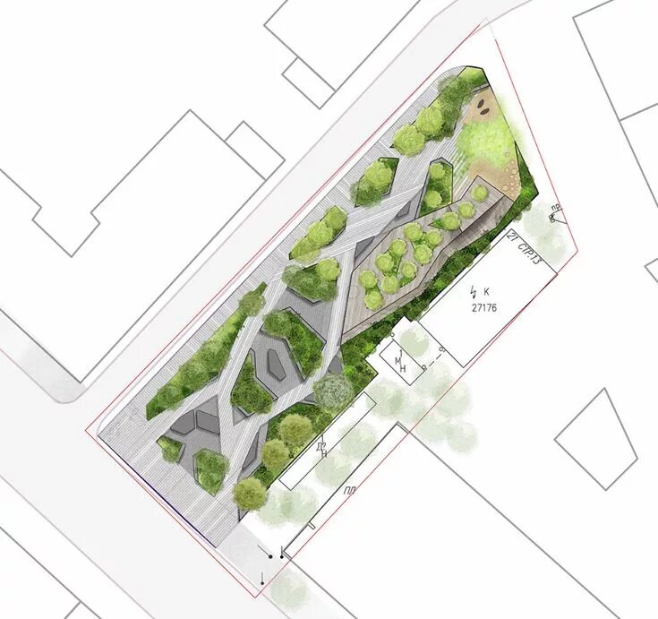 Планировка застройка благоустройство территорий Концепция городского сквера Landscape architecture plan, Landscape architecture 