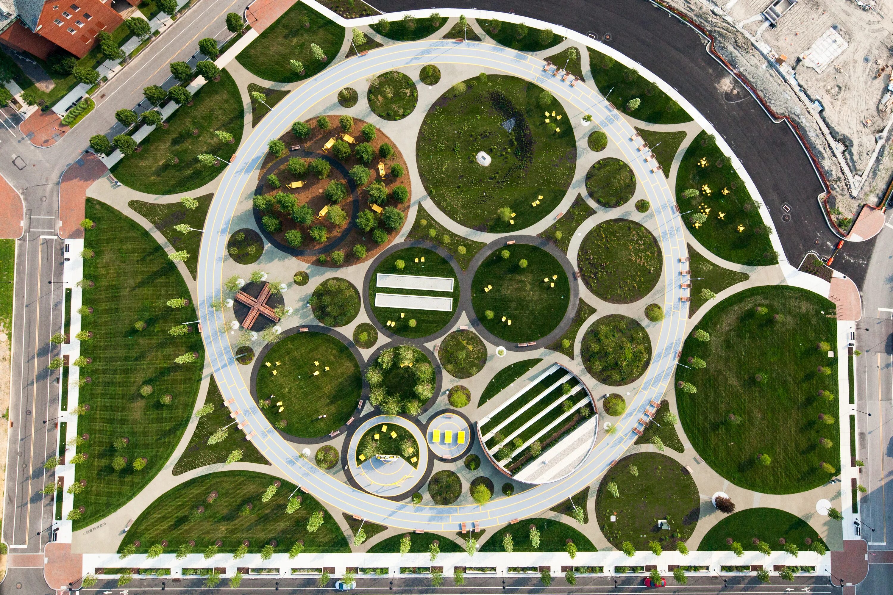 Планировка застройка благоустройство территорий Architectural Drawings: 8 Landmark Public Parks in Plan - Architizer Journal