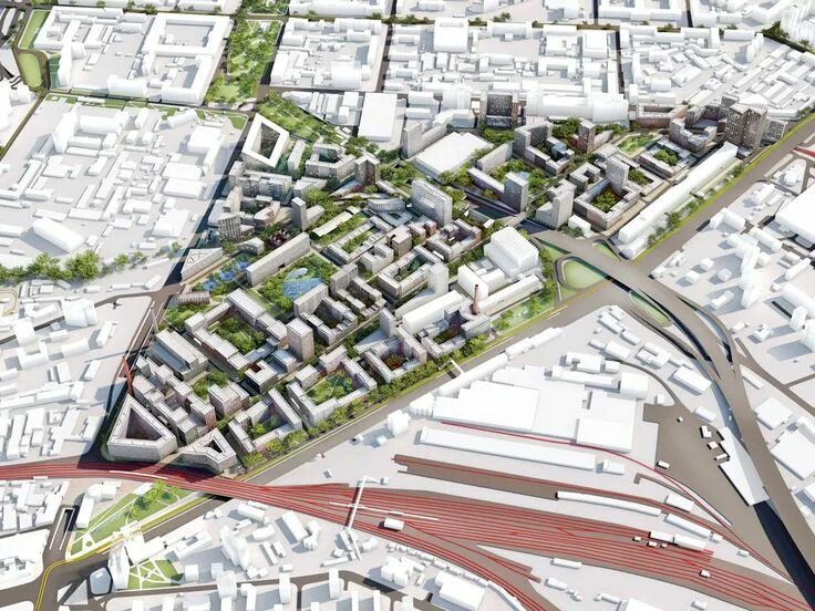 Планировка застройка городских территорий MVRDV - MVRDV wins 58ha Serp & Molot factory transformation in Moscow Diseño urb