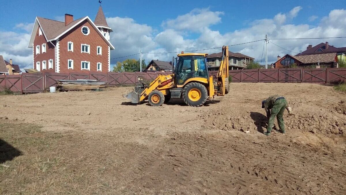 Планировка земельного участка трактора виды работ Все нюансы самостоятельного выравнивания земельного участка Залесье Дзен