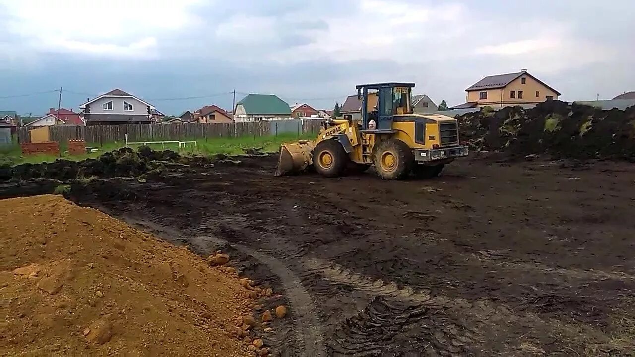Планировка земельного участка трактора виды работ Фронтальный погрузчик услуги аренда цена Автоспецтранс