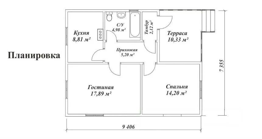 Планировка жилого дома 6 класс Дачные домики эконом класса - проекты и планировки