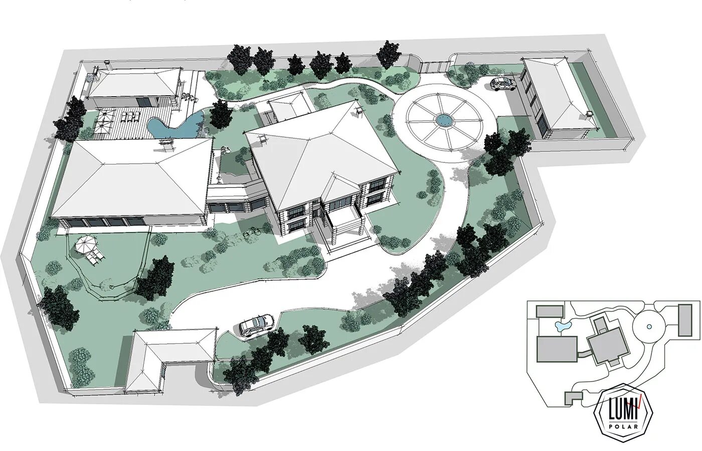 Планировка жилого участка Master plans of our projects Lumi Polar