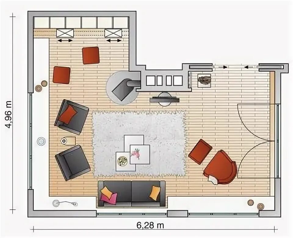 Планировка жилой комнаты Pin by Maria O on Liebeshöhle Room layout, Living room furniture layout, Livingr