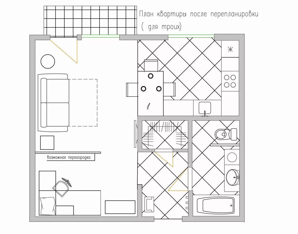 Планировка зонирование комнаты Как ужиться в одной комнате: зонирование квартиры