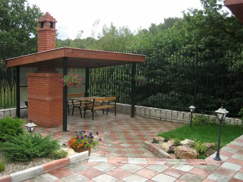 Планировка зоны барбекю на садовом участке СпецСтрой, paving tile, Krasnoye Selo, Kingiseppskoye shosse, 53 - Yandex Maps