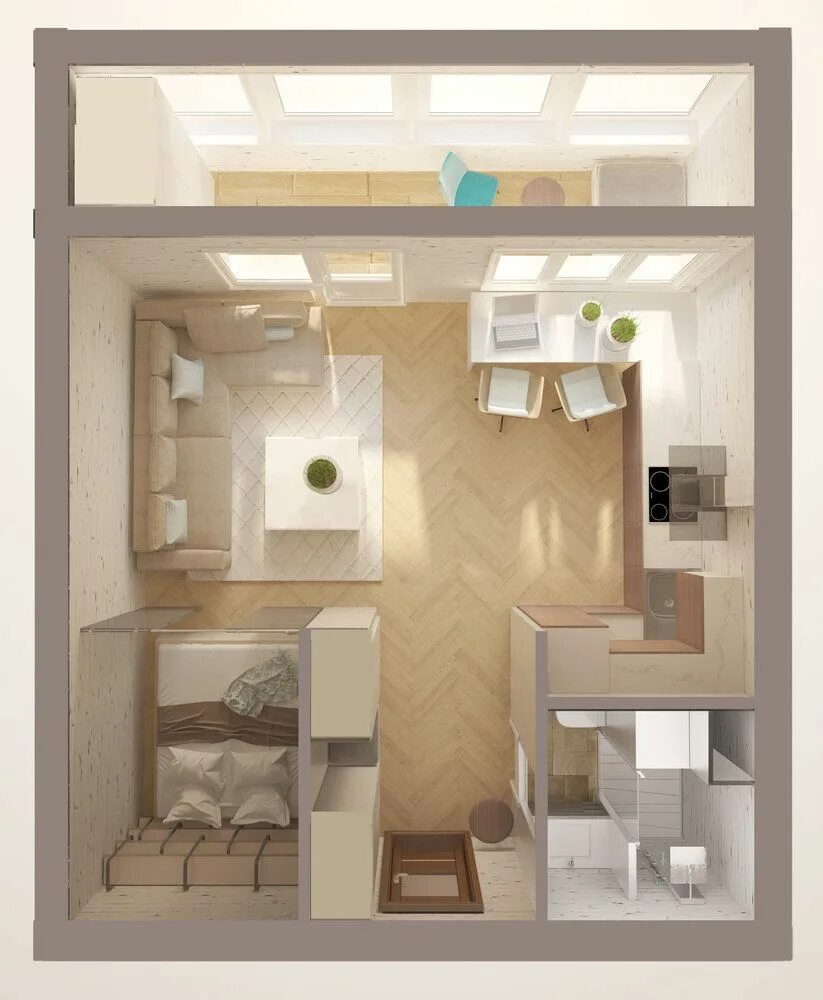 Планировки 1 х квартир Фотографии - Прочее - INMYROOM.ru Проектирование дома, План маленького дома, Ква