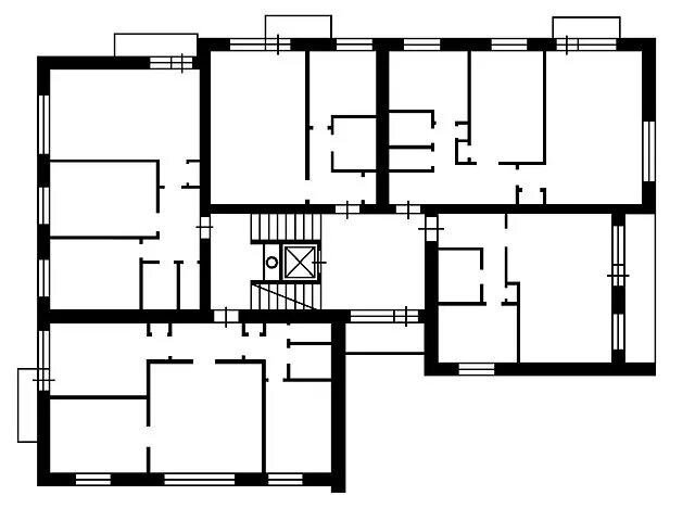 Планировки 1 комнатных квартир кирпичных домов Файл:Nadyozhin house. schema.jpg - Википедия