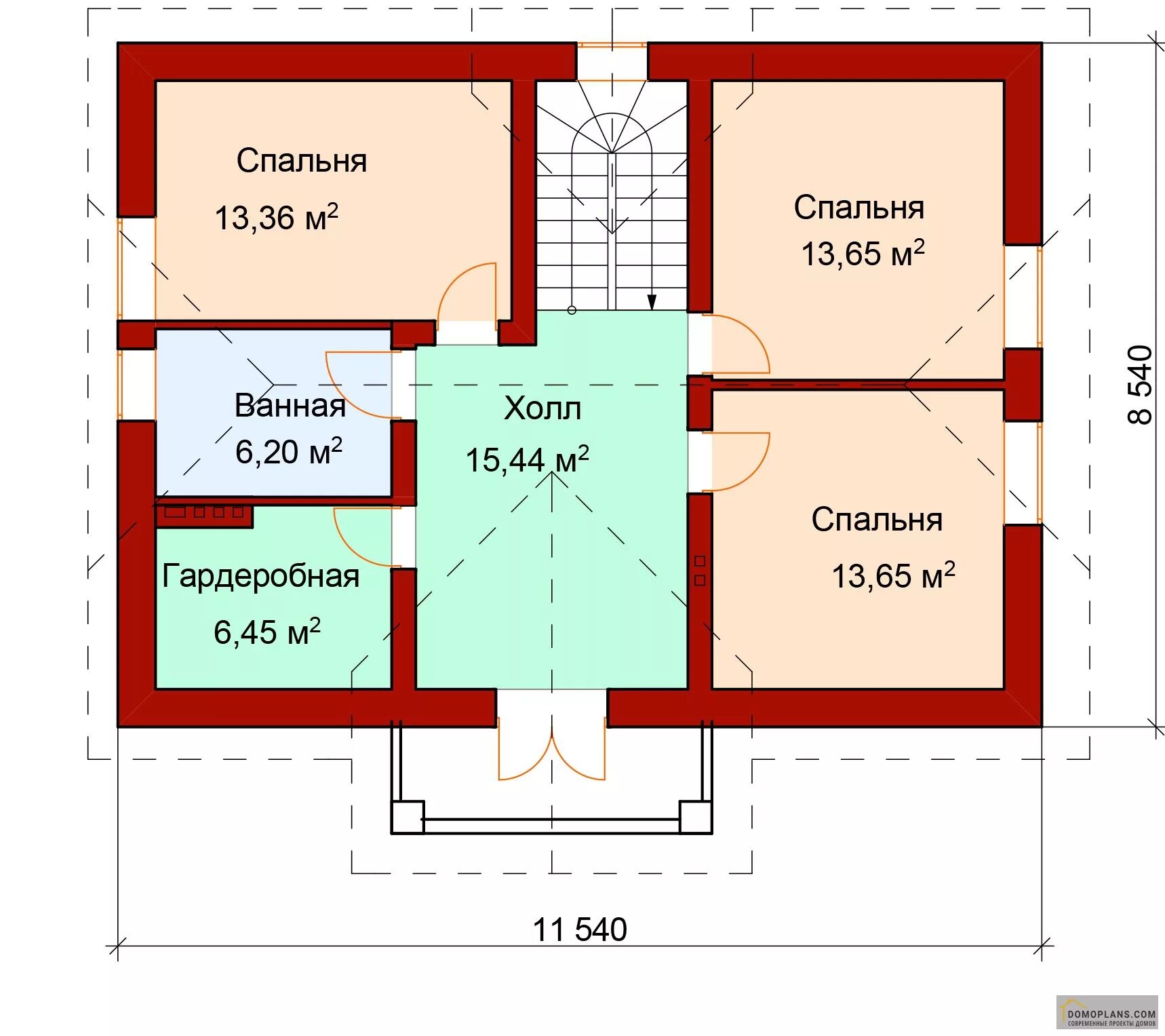 Планировки 2 этажных домов спальни Проект двухэтажного дома 4 спальни