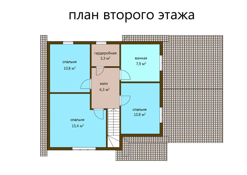 Планировки 2 этажных домов спальни Проект дома из СИП панелей "КРАСНАЯ ПОЛЯНА" на 162 кв.м.