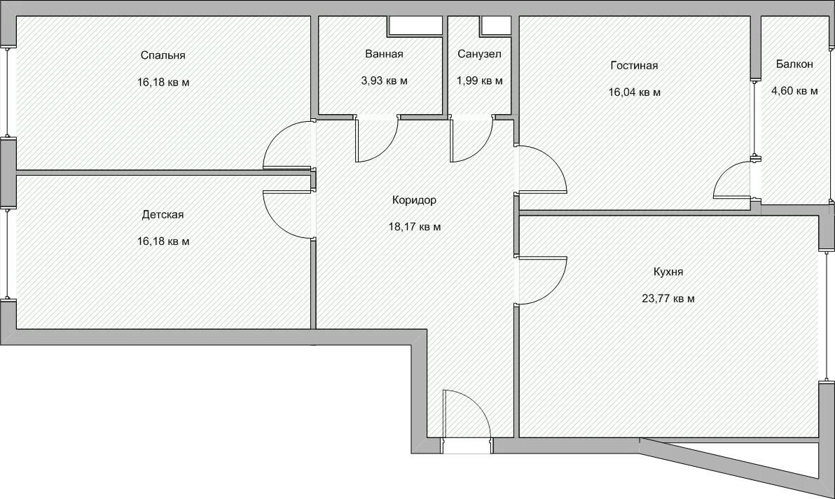 Планировки 3 4 комнатных квартир План квартиры 3 комнатной фото - DelaDom.ru