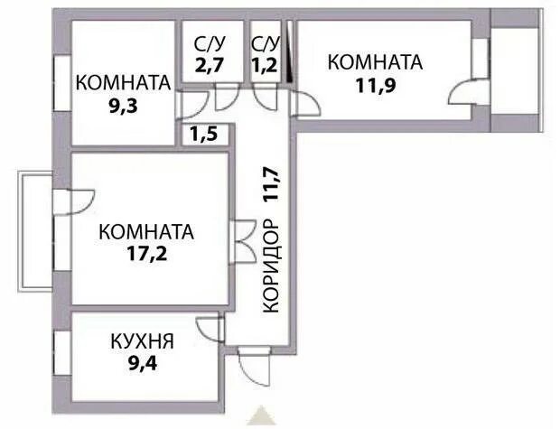 Планировки 3 комнатных квартир в панельных домах Купить 3-комнатную квартиру, 68 м² по адресу Ростов-на-Дону, проспект Соколова, 