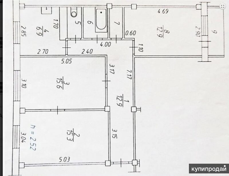 Планировки 3 комнатных квартир в панельных домах Продам 3 комн. квартиру по ул. Тельмана, дом 19 в Красноярске
