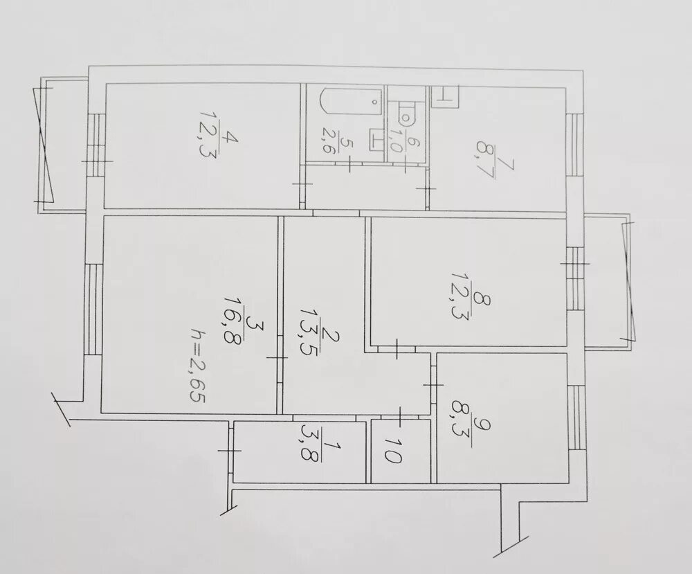 Планировки 4 комнатных квартир в панельных домах Планировки 97-ой серии