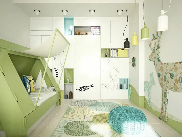 Планировки детских комнат для одного ребенка 5 Creative Kids Bedrooms With Fun Themes Kids bedroom decor, Kid room decor, Kid