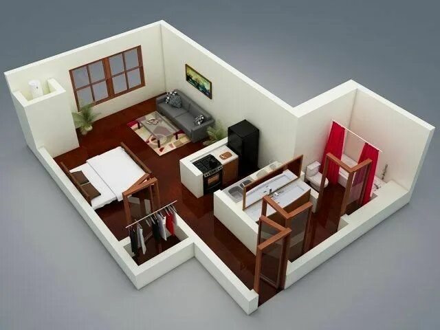 Планировки дизайн квартир фото 19 отличных планировок для маленьких квартир Apartment floor plans, Small apartm