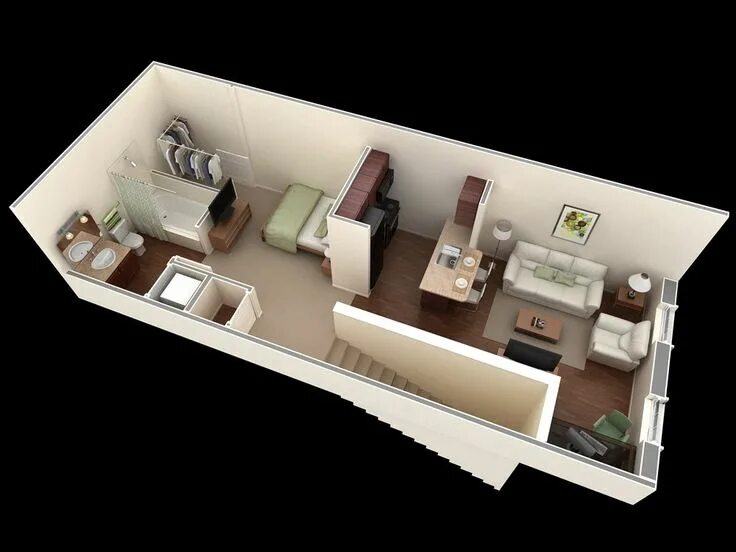Планировки длинных квартир Springs Apartments Apartment floor plans, Apartment layout, Studio apartment flo