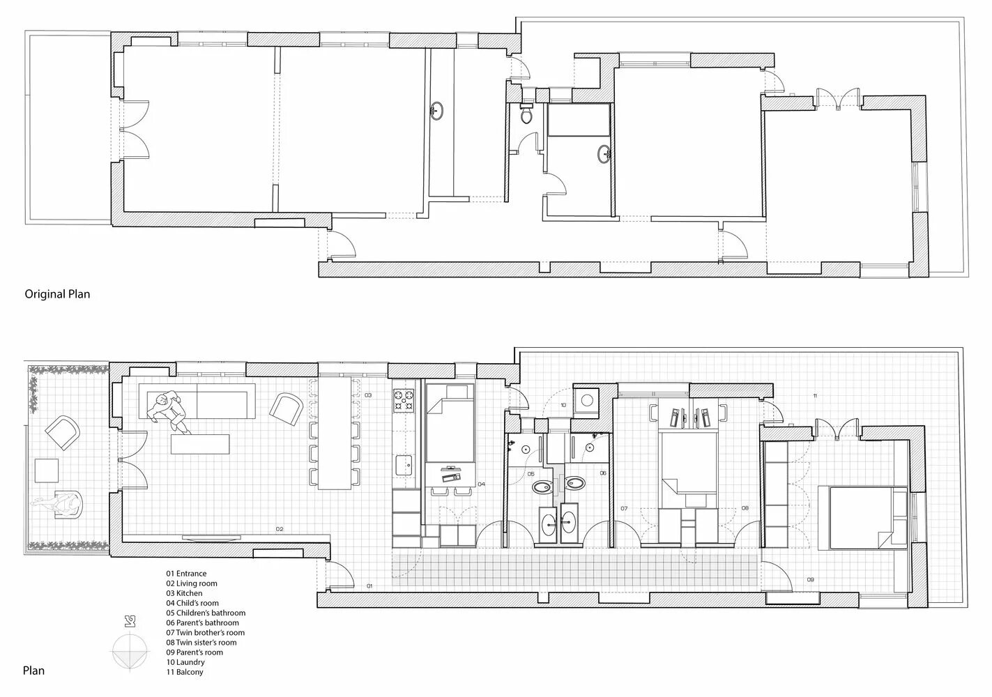 Планировки длинных квартир Gallery of Long and Slender / XS Studio for compact design - 26 Container house 