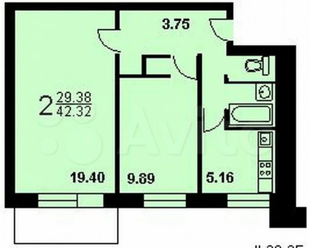 Планировки дома ii 29 Аренда двухкомнатной квартиры Москва, метро Щелковская, Байкальская улица 26/10,