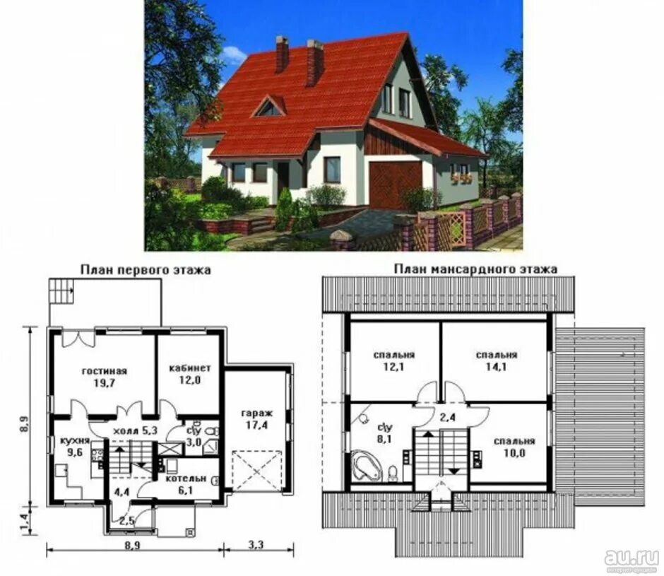 Планировки домов 150 м2 Проекты домов с мансардой до 120 фото - DelaDom.ru