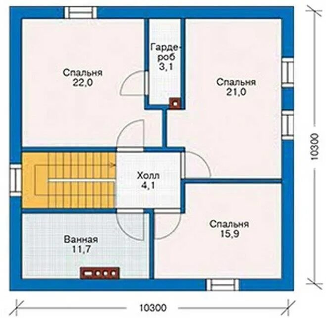 Планировки домов 8х8 из пеноблоков Проект дома из газобетона 8х8
