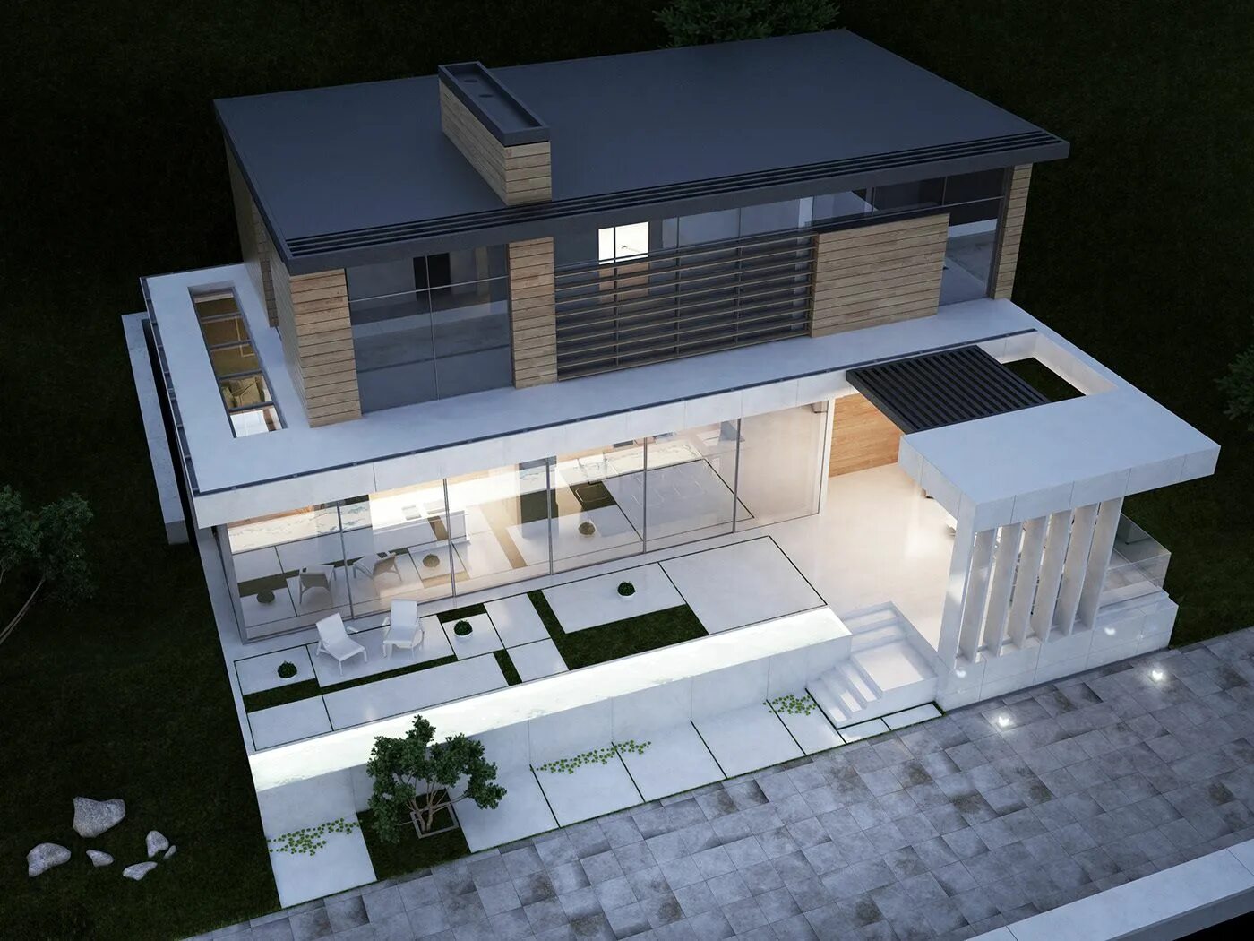 Планировки домов хайтек Villa on the Black Sea coast on Behance Architecture house, House near the sea, 