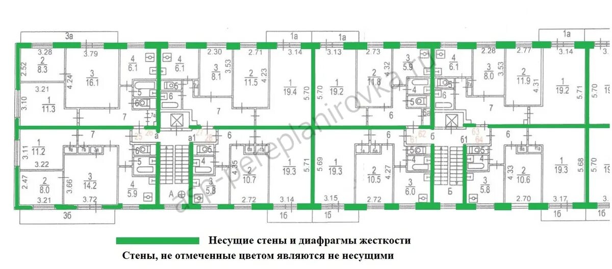 Планировки домов i 515 Дома серии 1 515/9 типовые планировки с размерами