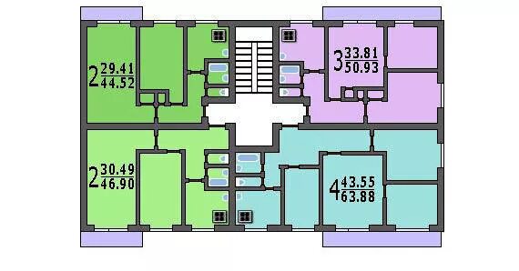Планировки домов i 515 Типовой жилой дом серии 1-515/9М планировки квартир, фото