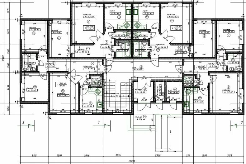 Планировки домов на 8 квартир Дом на 8 квартир, 556м2 автор Viva Haus купить в Санкт-Петербурге по цене 471800
