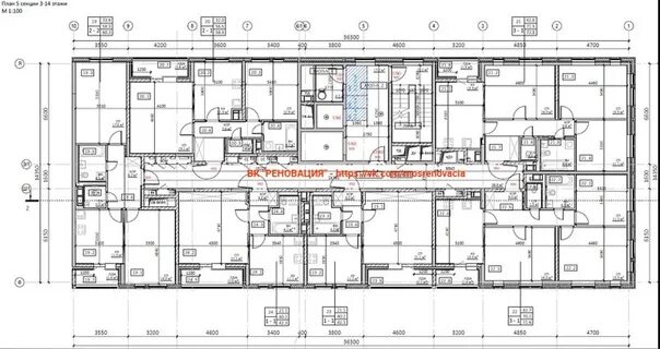 Планировки домов по реновации Renovation - Kuzminki (SWAO) Eseninskiy Boulevard, c/o 1 Preliminary Plans Infor
