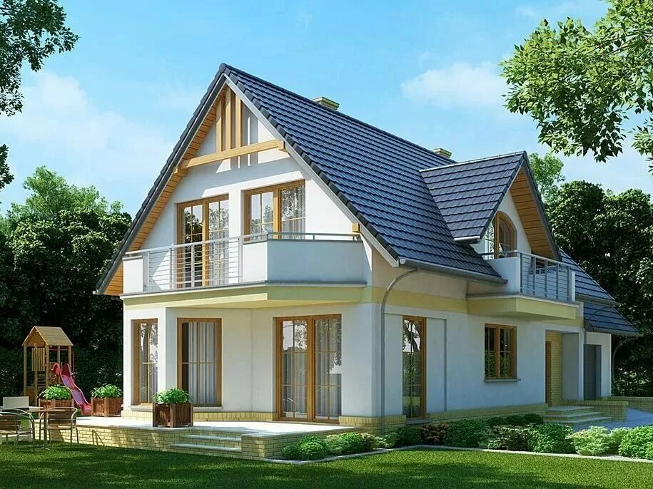 Планировки домов с мансардами фото Проект дома с мансардой заказать в Великом Новгороде Фабрика уютных домов