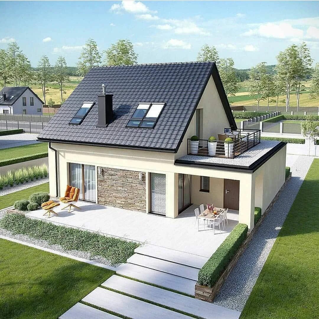 Планировки домов с мансардами фото Studio Antonini & Partners ® on Instagram: "What are your thoughts on this house