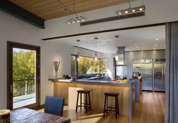 Планировки домов с выходом на террасу Picturesque mountain house in Colorado House interior, House, Dream house