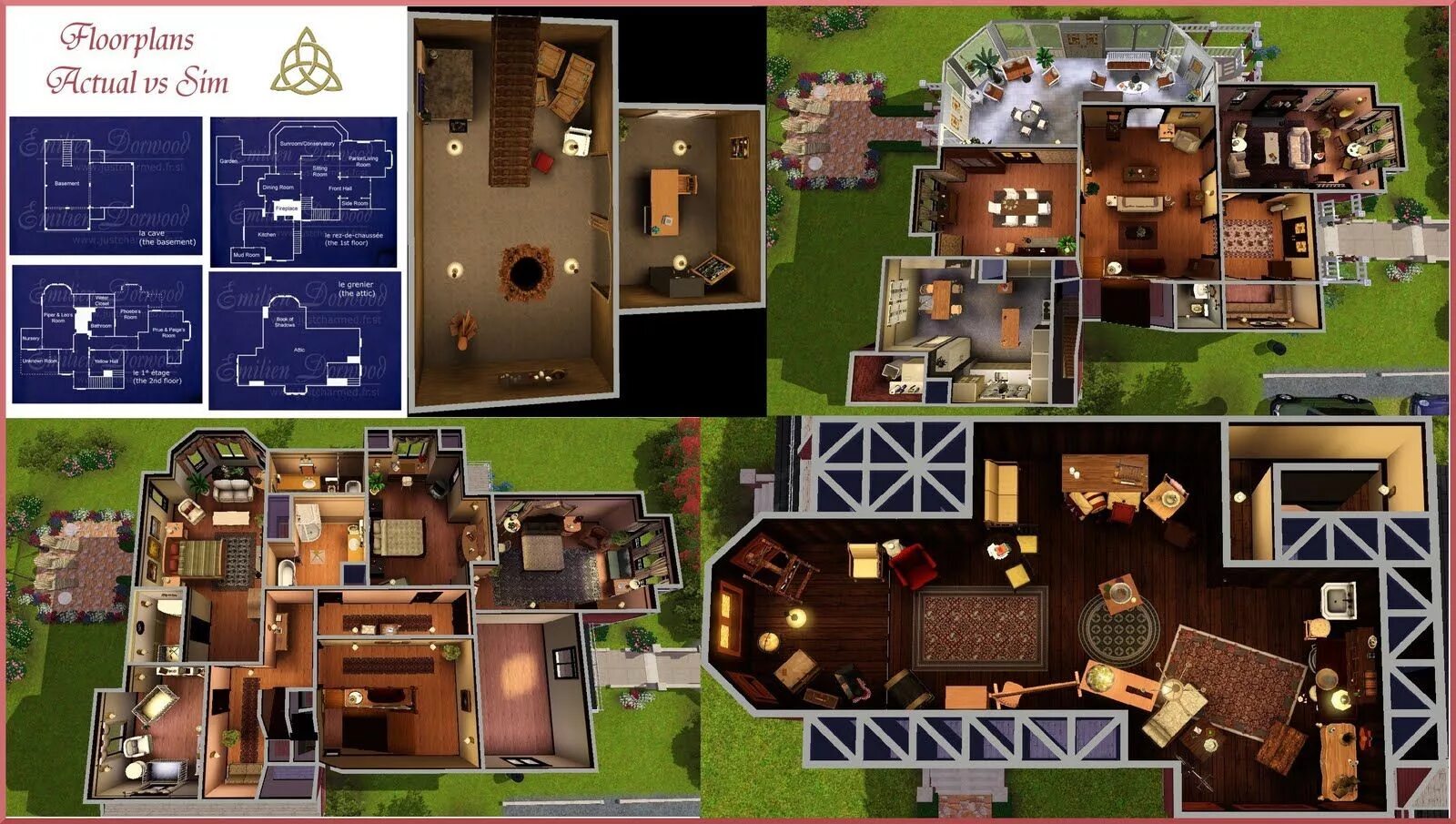Планировки домов в москве Pennies from Heaven: Saga of a Simaholic: 1329 Prescott Street - Halliwell Manor