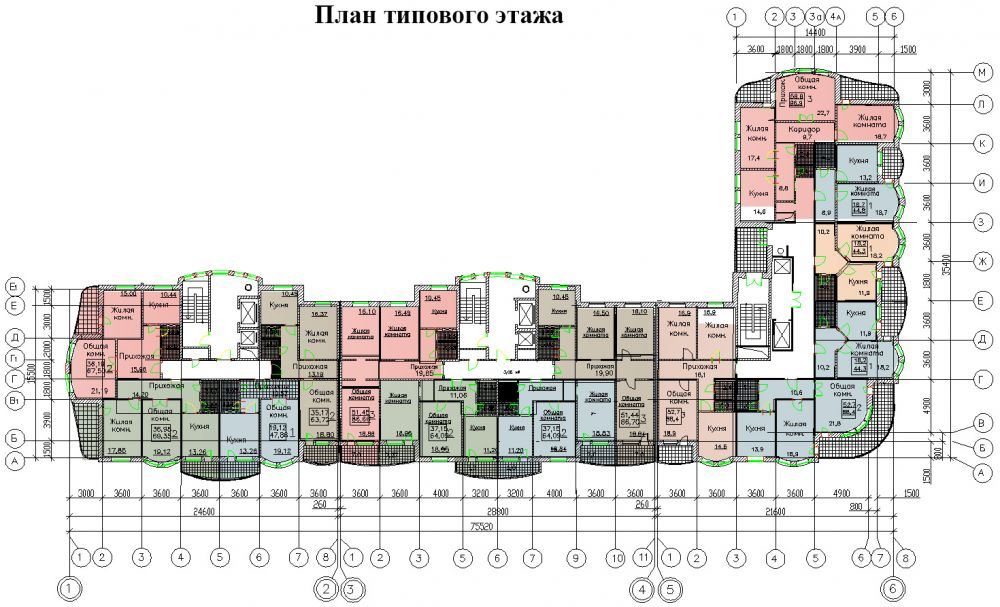 Планировки этажей по адресу Проектная организация РД - Проект Концептуальные черты, Проекты, Проект здания