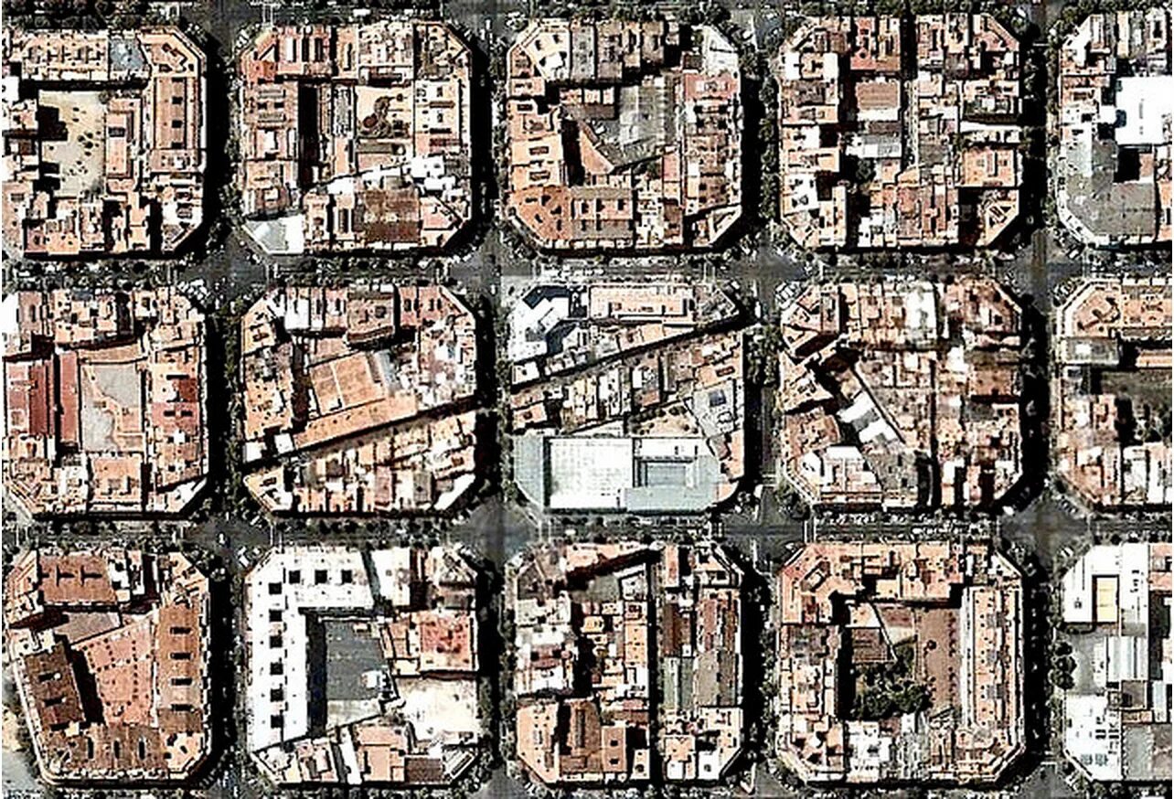 Планировки городов варианты city blocks in the Eixample section of Barcelona, a vast nineteenth century urba
