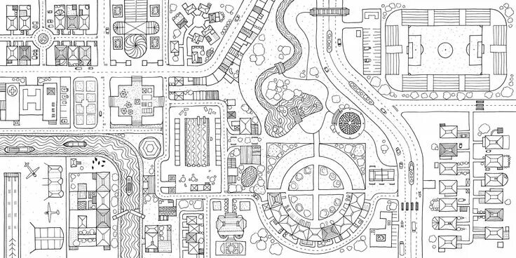 Планировки городов варианты Splendid Cities: Color Your Way to Calm: Rosie Goodwin, Alice Chadwick: 97803162