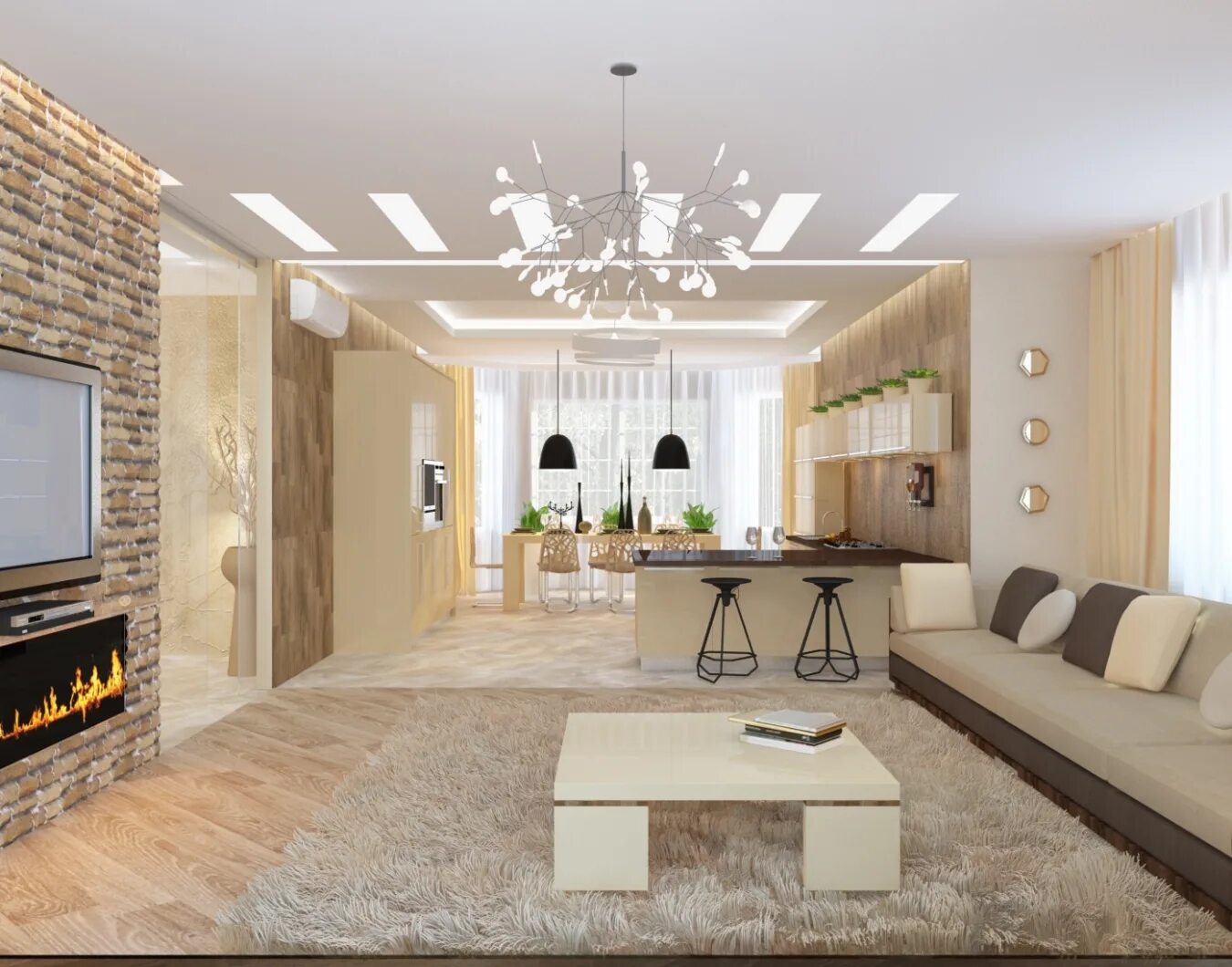 Планировки гостиной в доме Натяжные потолки в дом от 290 руб/м²
