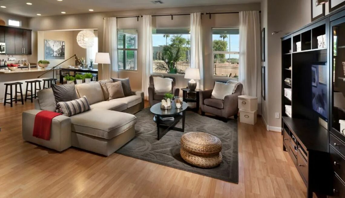 Планировки гостиной в доме Multifamily, intergenerational housing Living room furniture layout, Living room