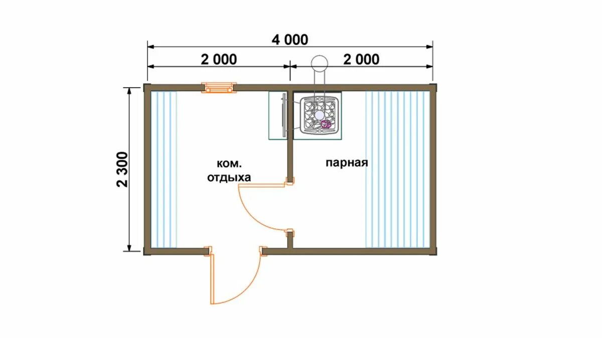 Планировки каркасных бань 3 на 4 Мобильные бани 4 на 2,3 метра купить недорого под ключ с доставкой в Москве и Мо