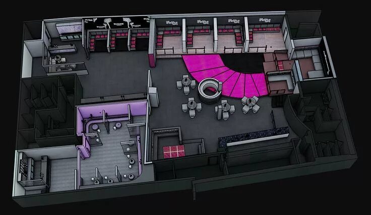 Планировки клубных квартир Nightclub iOS App: Floorplan and Table Booking