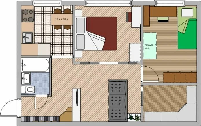 Планировки комнат 2 комнатных квартир Дизайн квартиры 45 кв. м. 70+ фото, планировки 1,2-комнатных, студий Планировки,