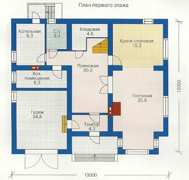 Планировки комнат и котельной дома Проекты домов с бойлерной